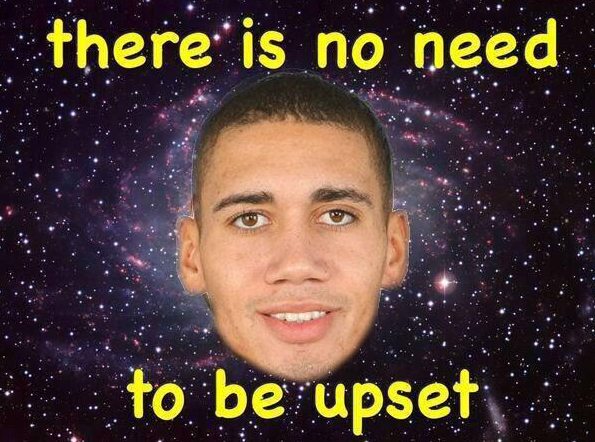 smalling there is no need to be upset